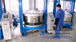 Conical segment mold curing press ZS Series for tire retreadingremolding [upl. by Reisch]