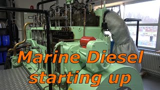 How to start up a Marine Diesel Engine [upl. by Carmela]