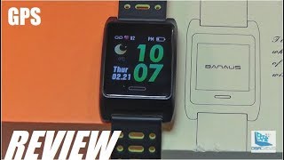 REVIEW BANAUS W10  Budget GPS Sports Smartwatch [upl. by Nosredneh127]