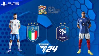 FC 24  France vs Italy  UEFA Nations League 2425 Full Match  4K [upl. by Lizzy377]