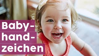 Babyzeichensprache Lerne die ersten vier Babyzeichen im Video 👶🖐️ MOMLIFE [upl. by Benetta50]