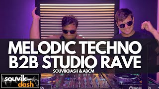 Melodic Techno B2B Studio Mix  SUMMER 2024  SouvikDash amp ABCM [upl. by Aimek]