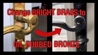 How to Change Bright Brass to Oil Rubbed Bronze [upl. by Knipe744]