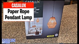 CASALUX Paper Rope Pendant Lamp Aldi Super Finds [upl. by Kaylee]