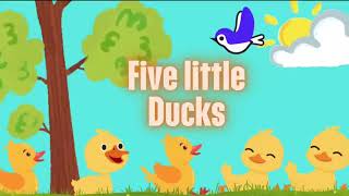 FIVE LITTLE DUCKSKIDS SONGSINGampLEARN [upl. by Nickey]