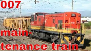 TRANSNET Freight Rail  Diesel Train with a Catenary maintenace train [upl. by Adhamh356]