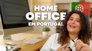 COMO EU CONSEGUI TRABALHAR DE CASA 🏠 TRABALHO REMOTO EM PORTUGAL  TEM EMPREGO HOME OFFICE [upl. by Annagroeg]