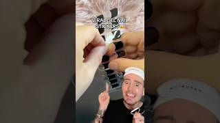 VIRAL GEL NAIL STICKERS😱follow for more💗 nails nailart naildesign beauty beautytips diy [upl. by Akcimehs]