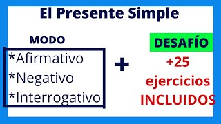 PRESENTE SIMPLE en INGLES afirmativo negativo e interrogativo  Lesson 3 1 [upl. by Cullen305]