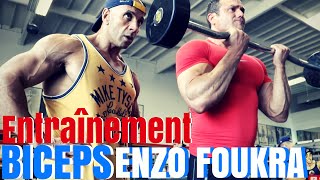 Entraînement Biceps à Golds Gym Venice I ENZO FOUKRA Feat Julien Greaux [upl. by Sonny661]