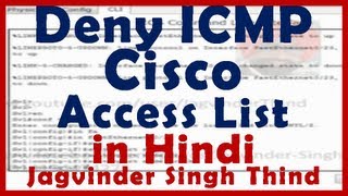 ✅ Configure Access List to Block ICMP protocol  Ping using extended ACL on Cisco Router in Hindi [upl. by Notsrik]