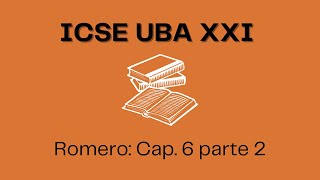 ICSE CBC Romero Capítulo 6 parte 2 resubido [upl. by Nitz]