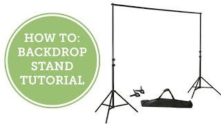 How To Backdrop Stand Tutorial  BalsaCirclecom [upl. by Aehsan]