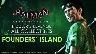 Batman Arkham Knight – Riddler Trophies – Founders Island [upl. by Lizbeth740]