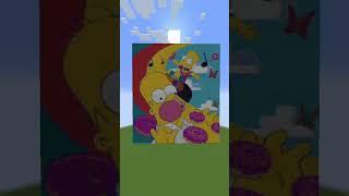 THE SIMPSONS IS CRAXY BUT WHY  minecraft memes ytshorts shorts [upl. by Asiralc]