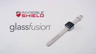 Installing ZAGG InvisibleShield GlassFusion screen protector for Apple Watch Series 5 [upl. by Ader]