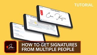 How to get signatures from multiple people Adobe Sign tutorial [upl. by Rehtnug]