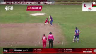 Nepal vs Oman Live Cricket Match T20 [upl. by Nwahsauq342]