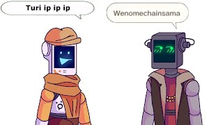 turi ip ip ip vs wenomechainsama  clementine and blazerand cat  stray meme [upl. by Aikahs424]