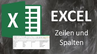 EXCEL Tutorial Deutsch Part 3 Arbeiten mit Zeilen und Spalten [upl. by Etteniuqna220]