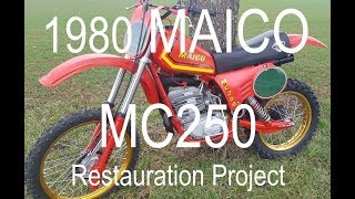 Classic twinshock MAICO MC 250 440 2stroke restauration project [upl. by Tiedeman]