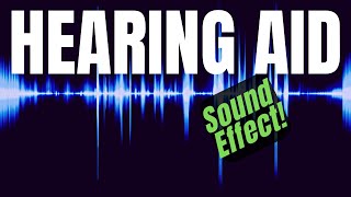 HEARING AID FEEDBACK Sound Effect for Content Creators sounddesign royaltyfree [upl. by Jaclin]