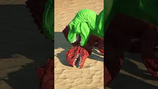 Green TRex vs Spinosaurus vs Indominus Rex shorts dinosaur jurassicworld [upl. by Tivad]