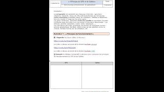 SNT  Localisation cartographie et mobilité Activité 1 GPS et Galiléo [upl. by Hgielac]