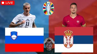 Slowenien  Serbien  UEFA EURO 2024 LIVE [upl. by Vilberg]