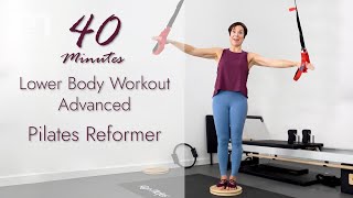 Pilates Reformer Lower Body Advanced Workout [upl. by Edrei]