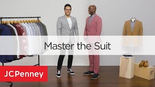 Mens Suit Styles How to Wear a Suit  JCPenney Mens Fashion [upl. by Llewsor759]