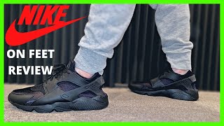 Nike Air Huarache ON FEET Sneaker Review [upl. by Coshow]