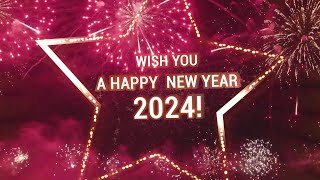 a Happy New Year 2024 Wishes Video Effects HD  First Time Star Style New Year Wishes [upl. by Hedda]