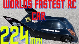 NEW WORLDS FASTEST RC CAR 224mph ARRMA LIMITLESS GT Stock length [upl. by Tselec]