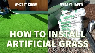 How to DIY Install Artificial Grass [upl. by Charie]