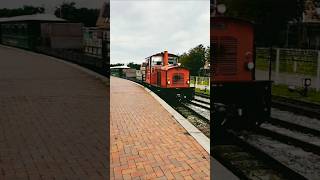 Inselbahn Langeoog auf dem Weg zum Fährhafen train trainspotting germany [upl. by Cohlette]