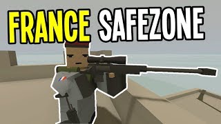 Unturned  MILITARY ISLAND SAFEZONE  Unturned France Map Playthrough  Episode 2 [upl. by Eirolam]