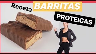 🔝💪 BARRAS DE PROTEINA caseras SOLO 5 ingredientes Sin horno [upl. by Eulalee]