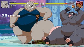 MUGEN Trinity Strike amp Lardo Rat vs Tessa amp Tabasa [upl. by Loeb]