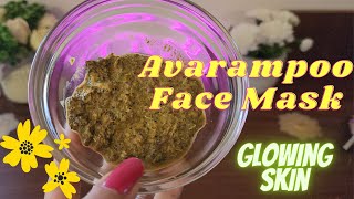 DIY AVARAMPOO FACE MASKGOLDEN GLOW FACE PACKSKIN BRIGHTENING NATURAL FACE PACKDARK SPOT REMEDY [upl. by Erialcyram]