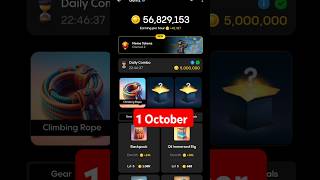 Gemz Daily Combo Today 1 October  Daily Combo Today gemz combo airdrop [upl. by Robillard]