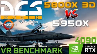 DCS WORLD  5800X3D Vs 5950X VR BENCHMARK  RTX 4090  HIGH PRESET  VARJO AERO  4K [upl. by Remington]