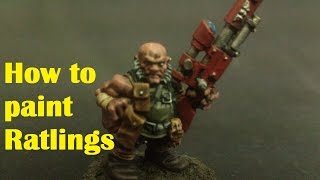 How to paint 40K Ratlings [upl. by Cobbie]