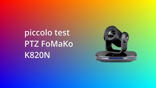 Test FoMaKo K820N  registrazione fullHD [upl. by Nic]