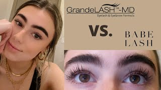 BABE LASH VS GRANDE LASH MD  BEST LASH SERUM [upl. by Lehteb88]