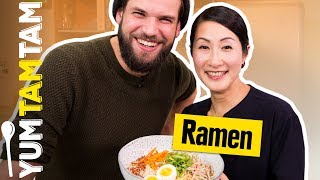 RAMEN LAMEN oder RAHMEN  Vegetarische RamenSuppe mit Kaoru Iriyama  yumtamtam [upl. by Yrehcaz]