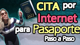 🌎COMO AGENDAR CITA PARA PASAPORTE POR INTERNETNUEVO PASAPORTE 2022 [upl. by Nitsirhc645]