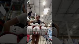 POV riding through the isles in costco with snowmen viralvideo christmas trending comedy pov [upl. by Goodwin]