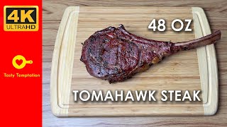 TOMAHAWK STEAK  48 OZ  BBQ  EASY RECIPE  RESTAURANT STYLE  TASTY TEMPTATION BBQ  HOME MADE [upl. by Gahl]