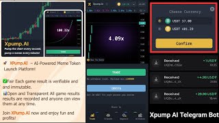 New USDT Earning Telegram Bot  Xpump AI  Instant Withdrawal [upl. by Eustacia471]